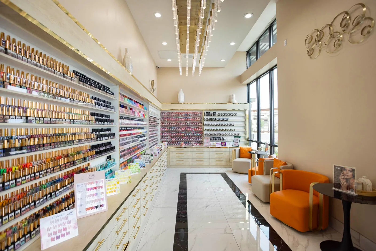 The color bar and polish wall